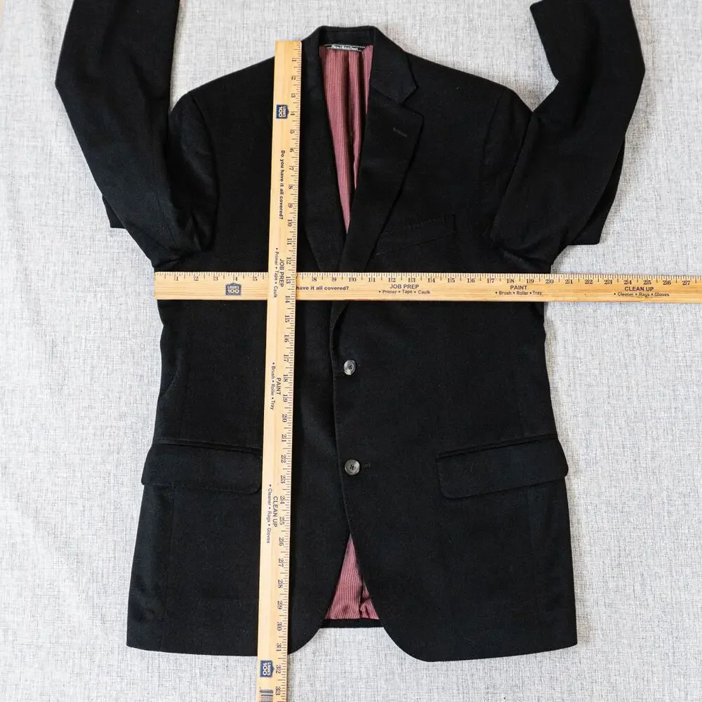 Carroll & Co. Loro Piana 100% Cashmere Blazer Jacket in Black sz 41R